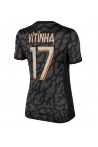Paris Saint-Germain Vitinha Ferreira #17 Jalkapallovaatteet Naisten Kolmaspaita 2023-24 Lyhythihainen